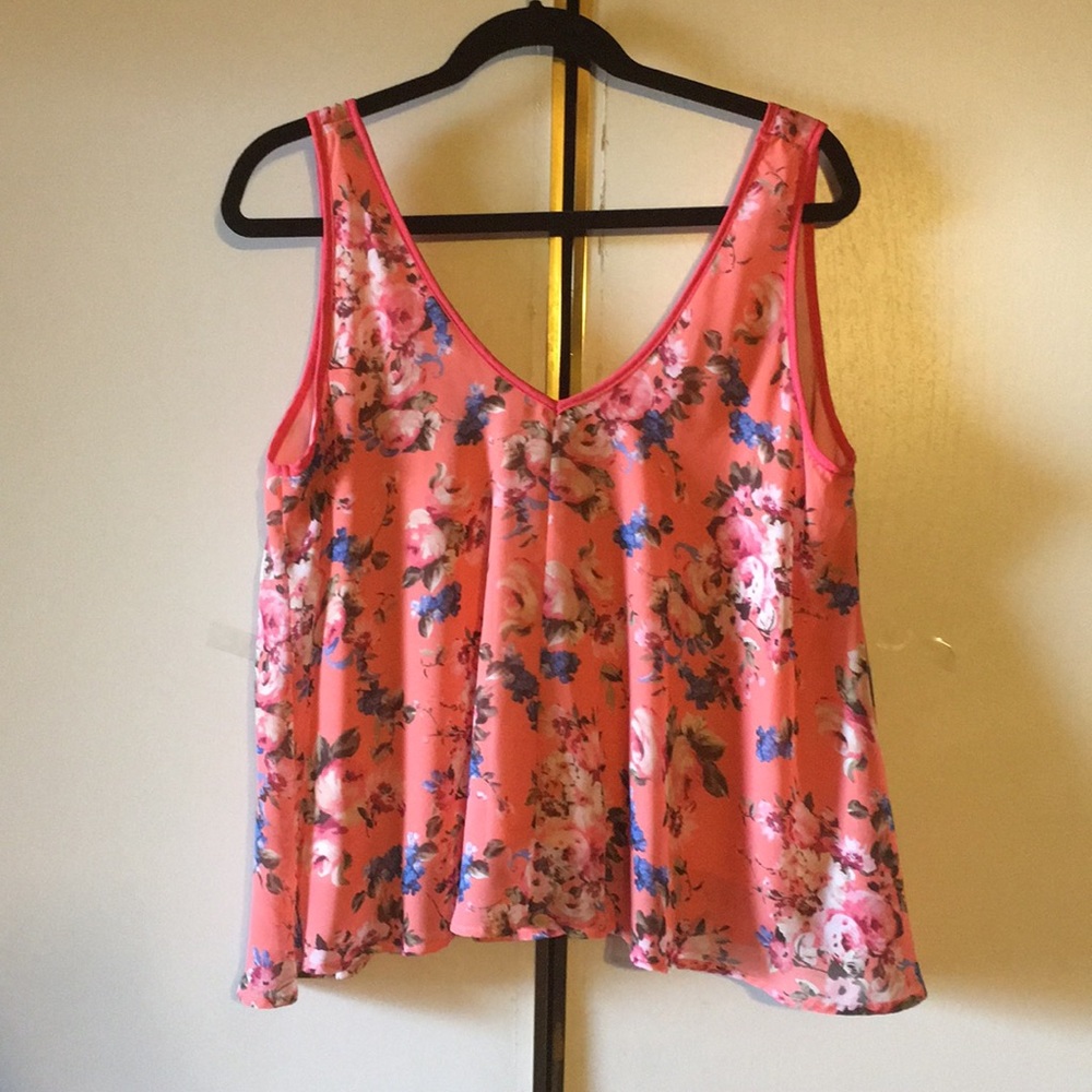 JustFab Floral Tank